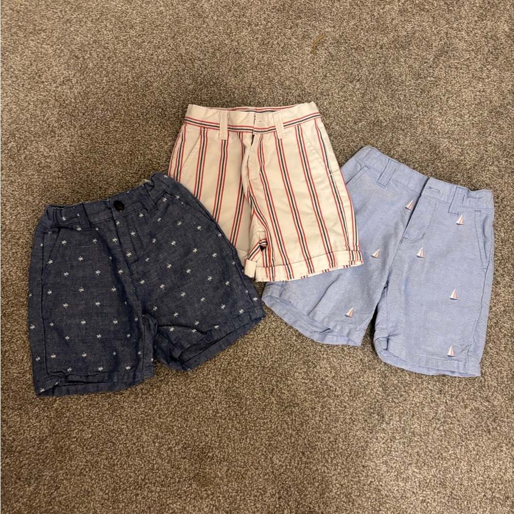 Janie and Jack Blue and White Shorts Collection